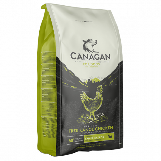 Canagan Grain Free Small Breed Dry Dog Food Free Range Chicken 2kg/6kg