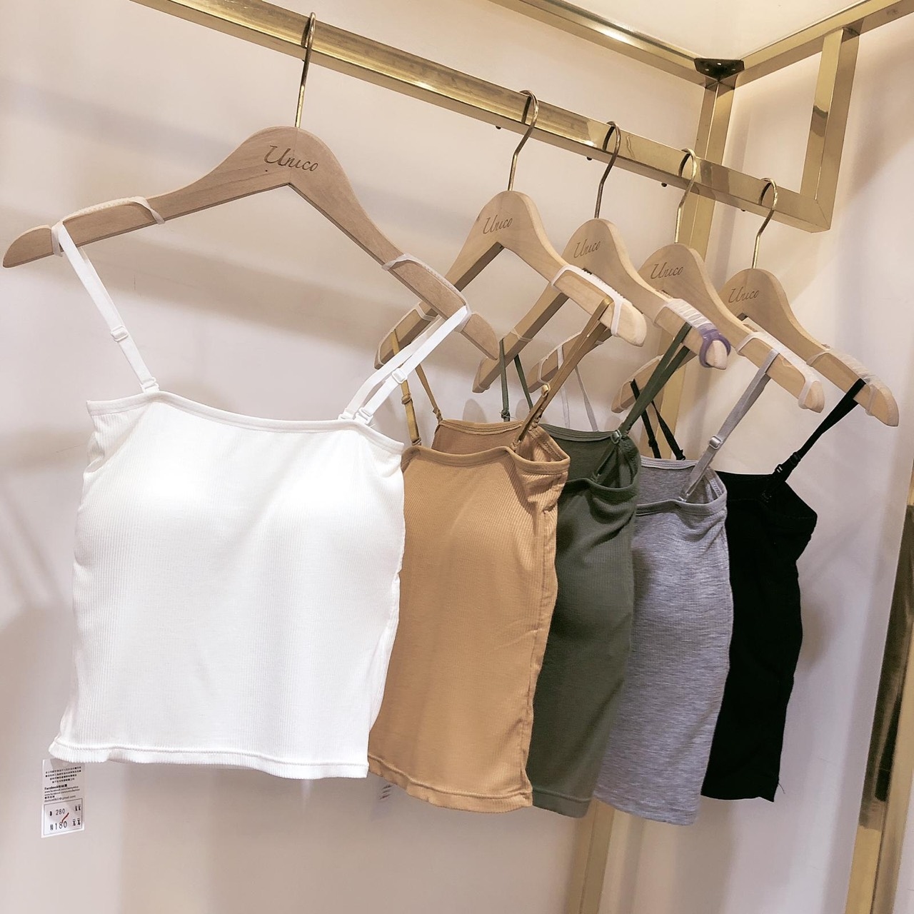 平口內墊背心/五色