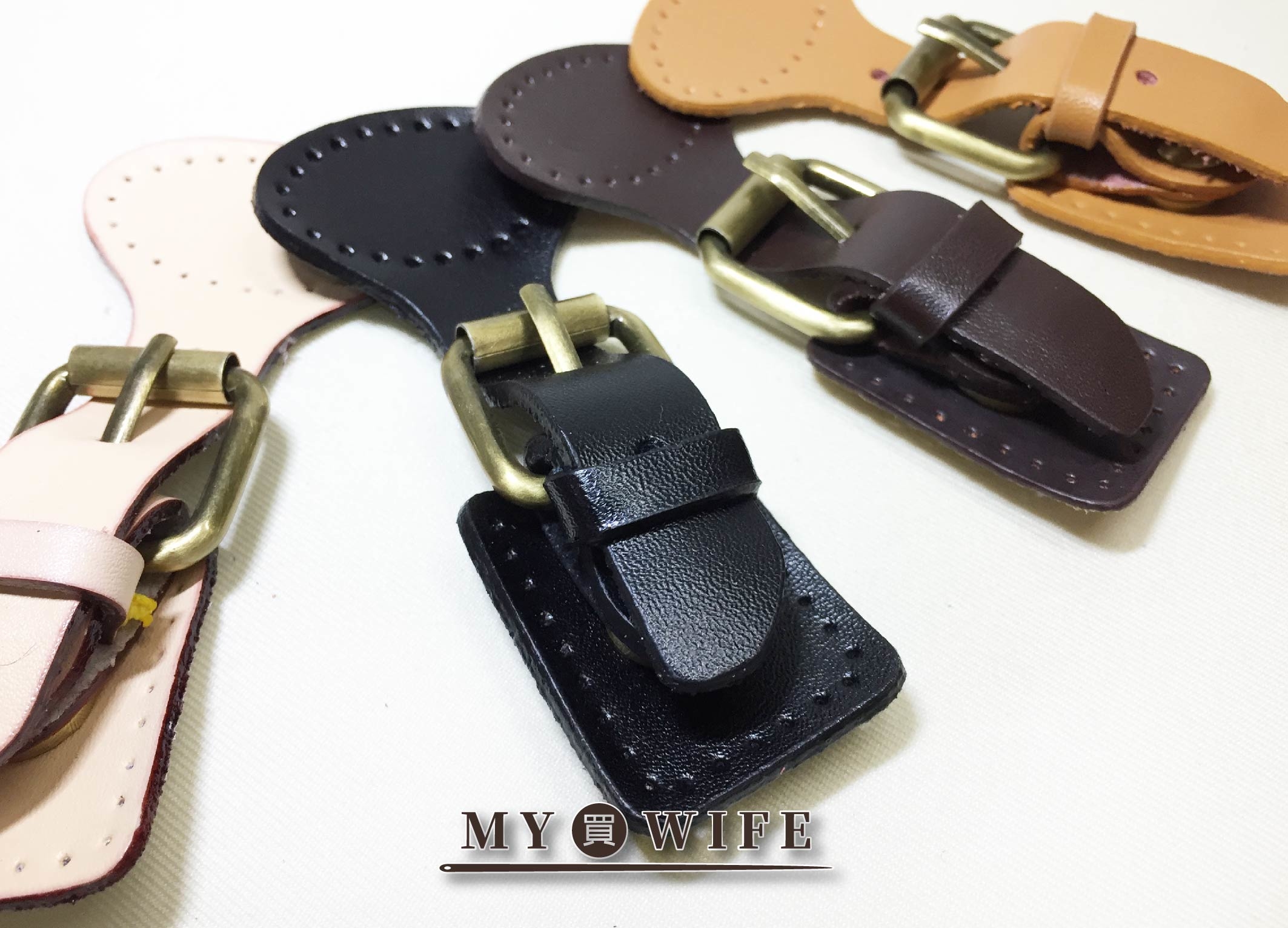 真皮磁鐵搭扣_5色拋青古配件【LP-PJ024】