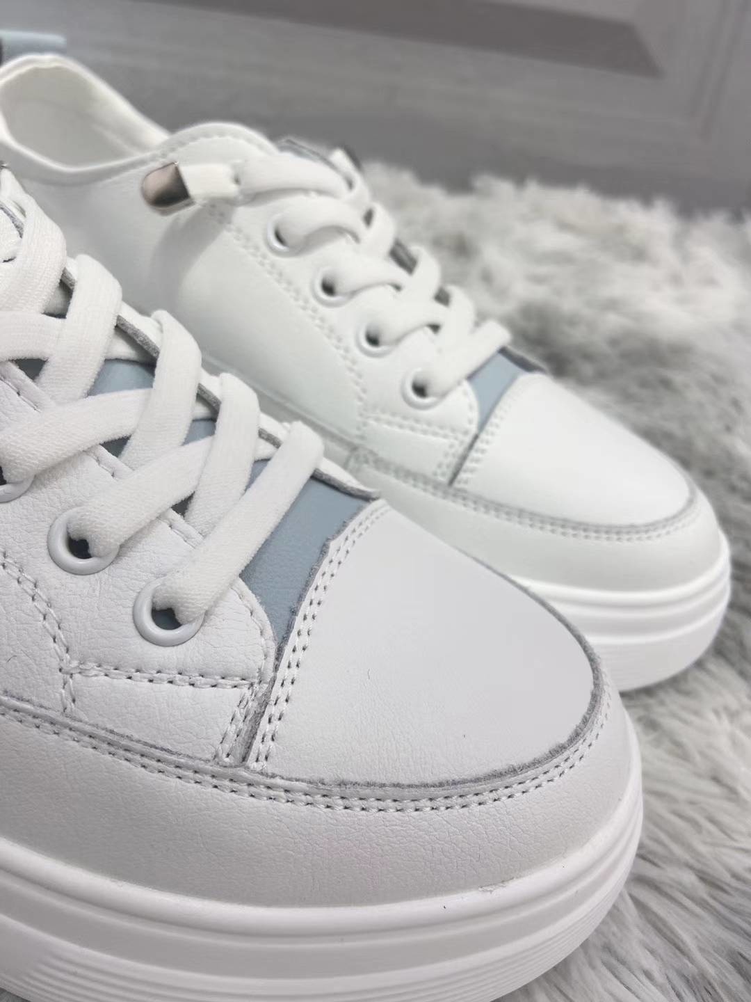 雙色後縮口懶人鞋