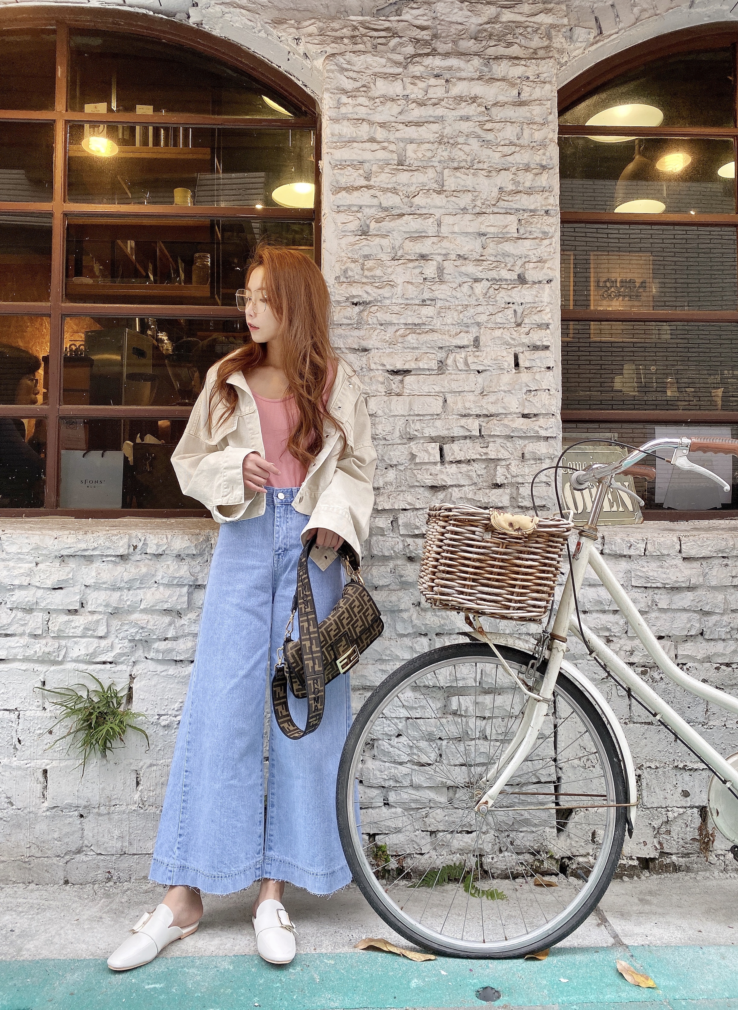 麻豆清單大推薦內車線超顯瘦牛仔寬褲