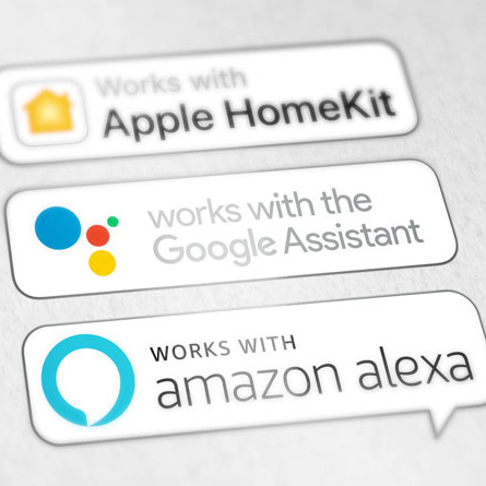 Apple Home Kit, Google Home, Amazon Alexa