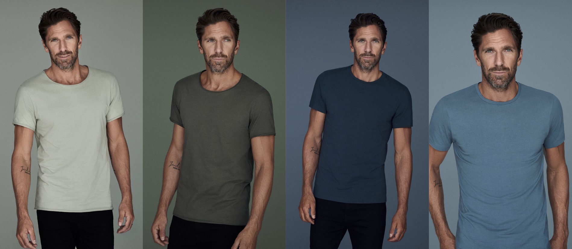 接近自然界的大地色系素T,讓穿搭多了更多可能性。