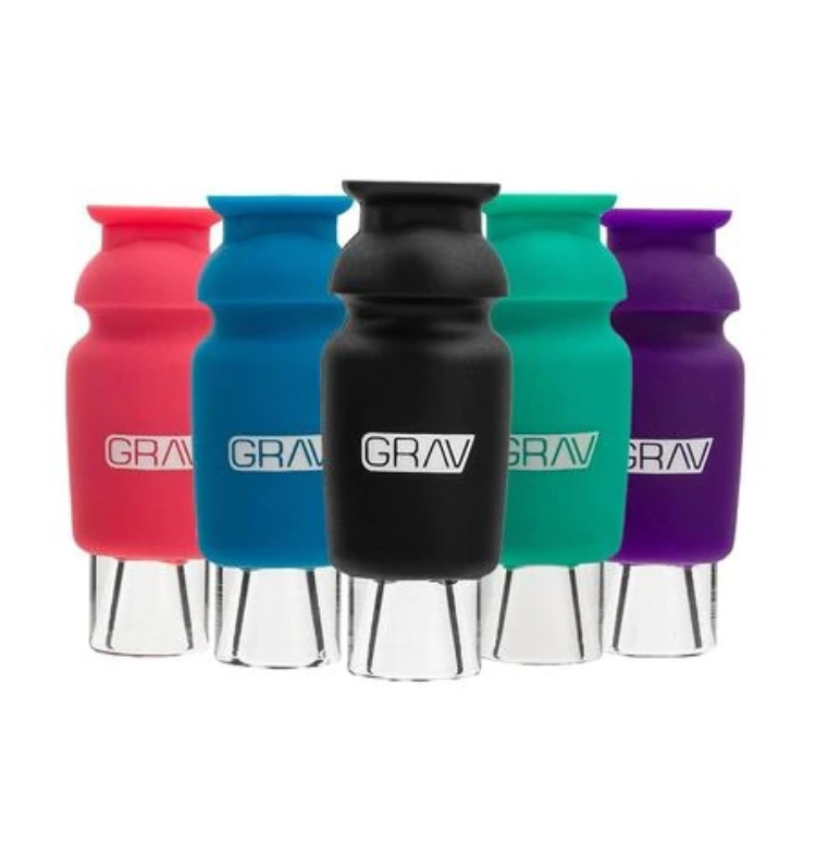 🇺🇸GRAV - Silicone-Capped Glass Crutch 矽膠玻璃嘴