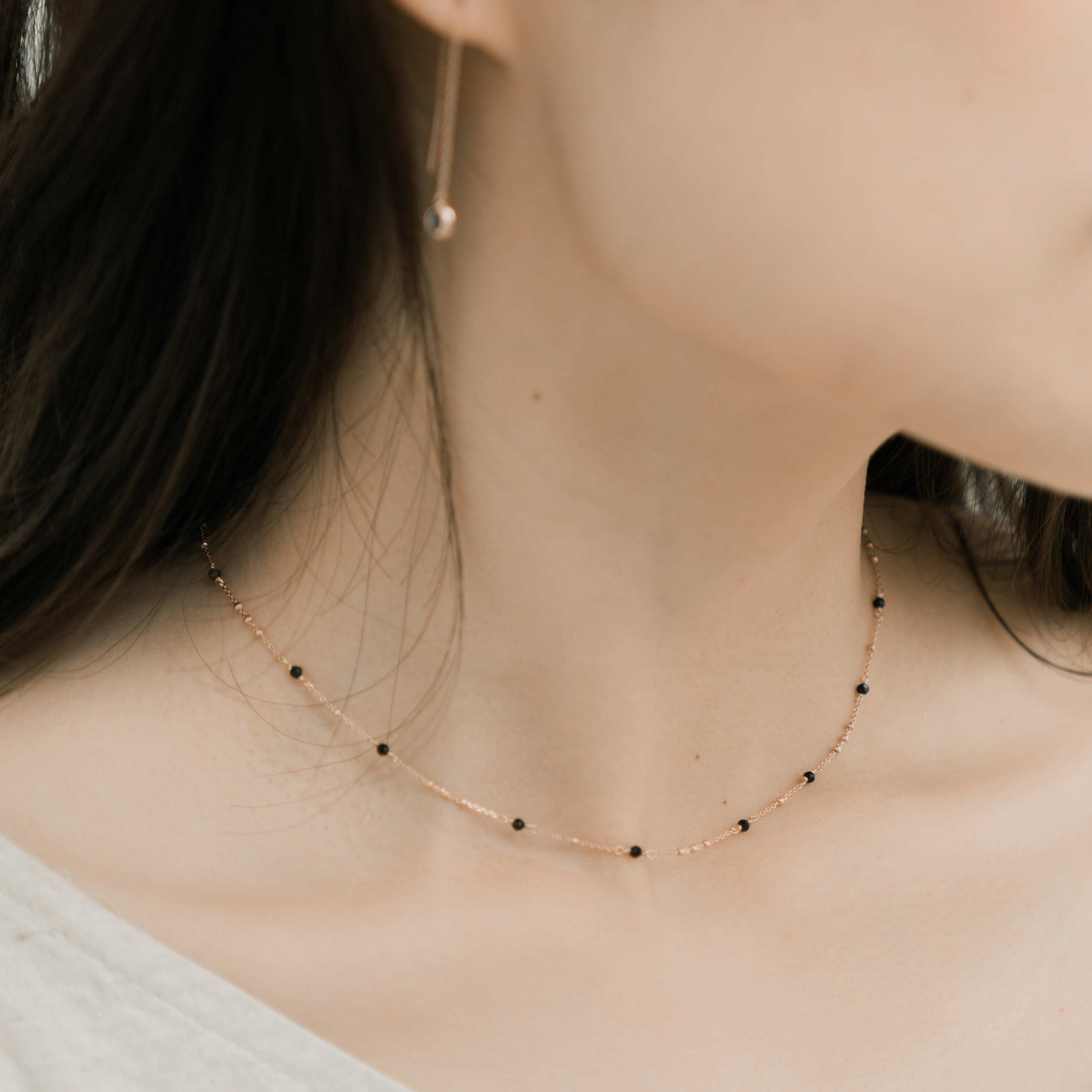 Triplets黑尖晶choker