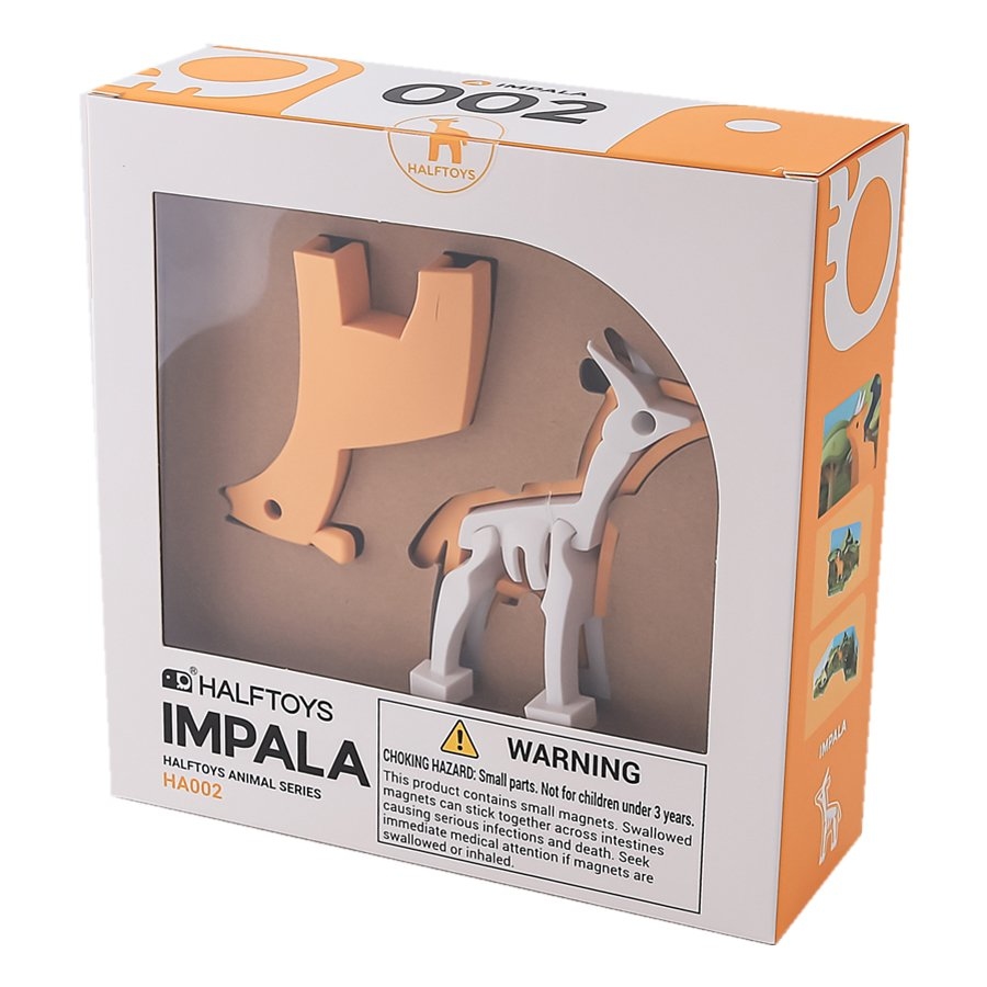 【HALFTOYS】3D動物世界：瞪羚 (IMPALA)