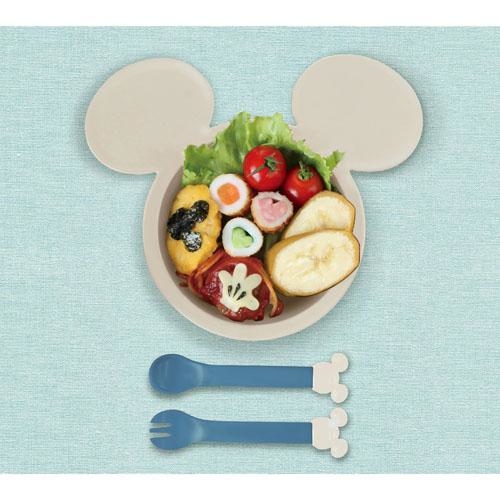 米奇小童餐具 (藍色) (日本製)