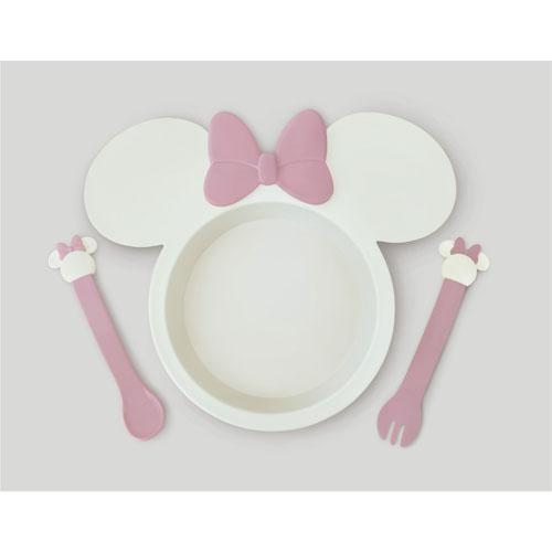 米妮小童餐具 (粉紅色) (日本製)