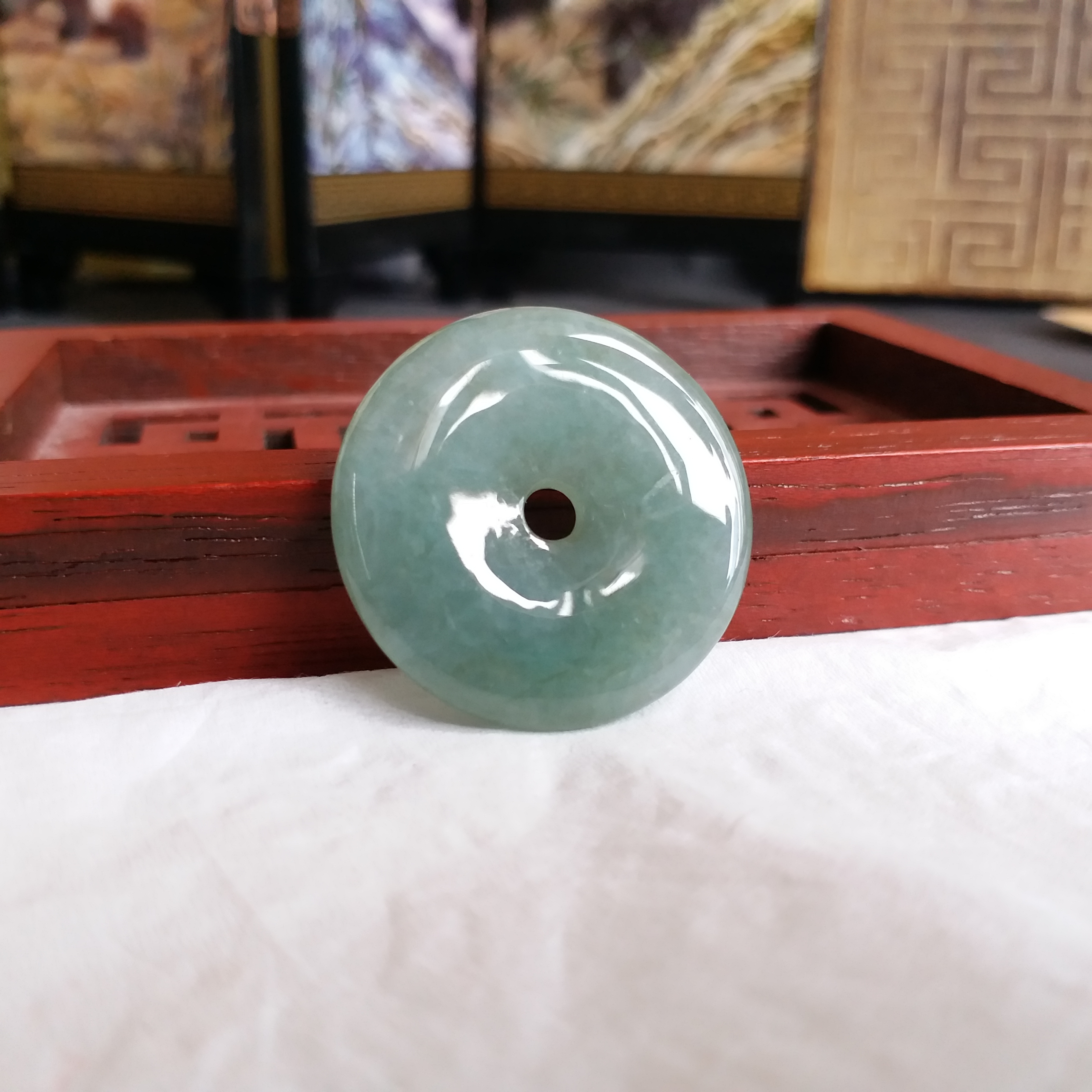 P1411009 冰糯平安扣 (29mm直徑)