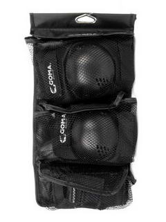 GOMA Inline Skate 黑色護具全套(護腕,肘,膝各2)