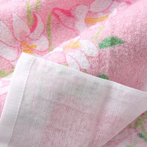 日式花卉毛巾 (日本製)