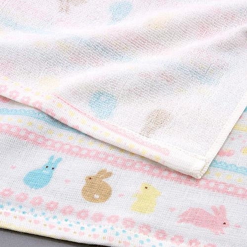 日式紗巾 34x90 (兔仔) (日本製)