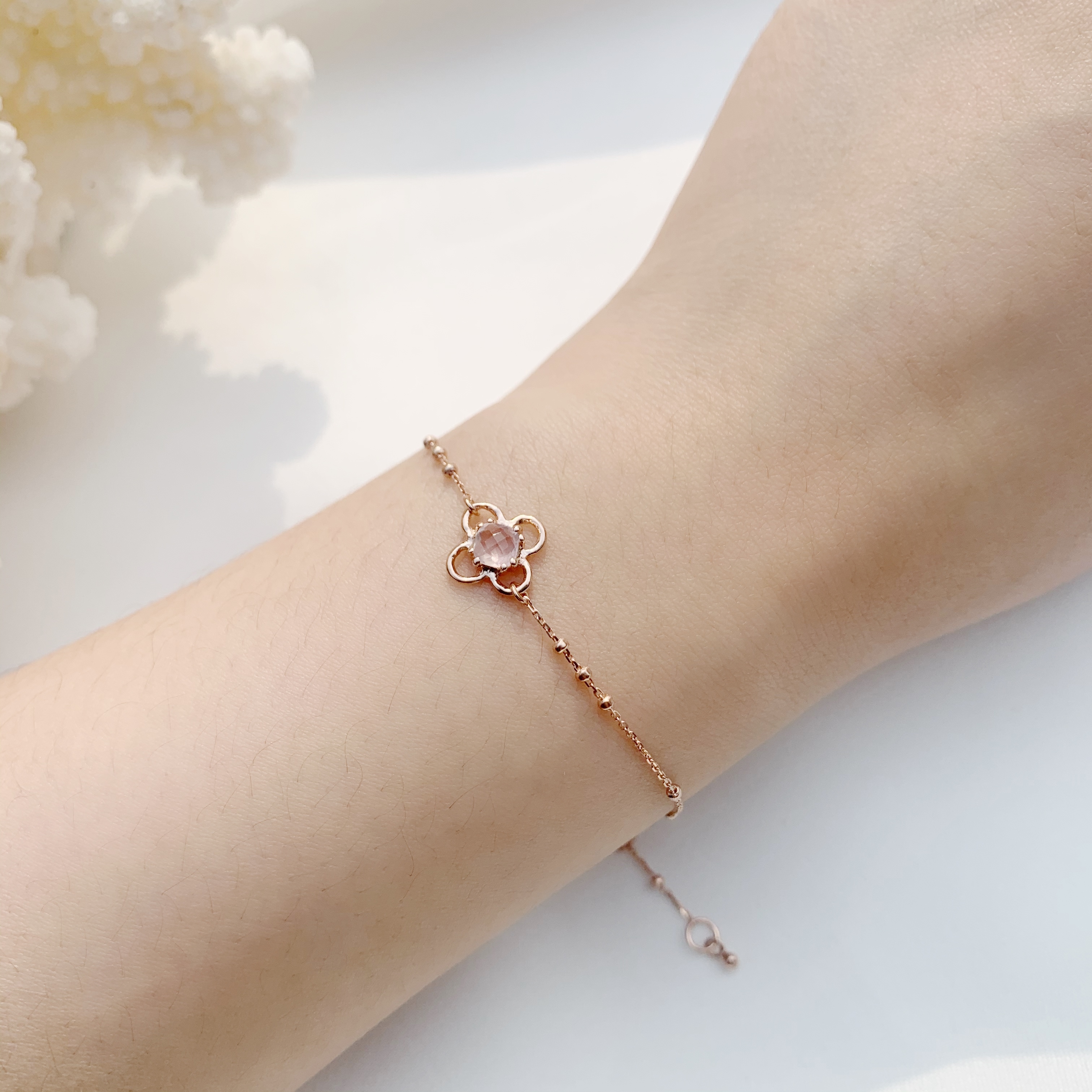 Flora Triplets 粉晶手鍊
