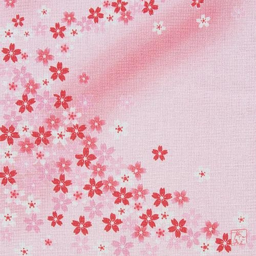 日式紗巾 33x100 (粉紅櫻花) (日本製)