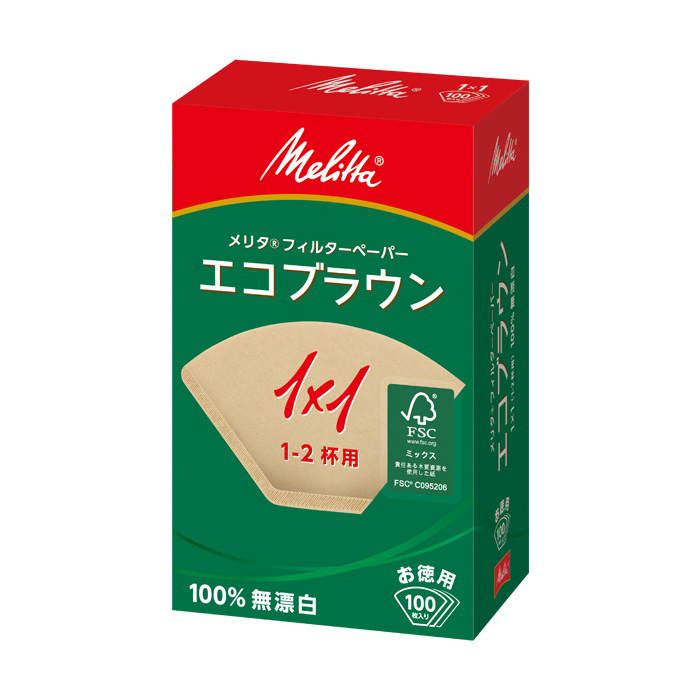 【咖啡濾紙】Melitta PO-148 無漂白 80張/盒