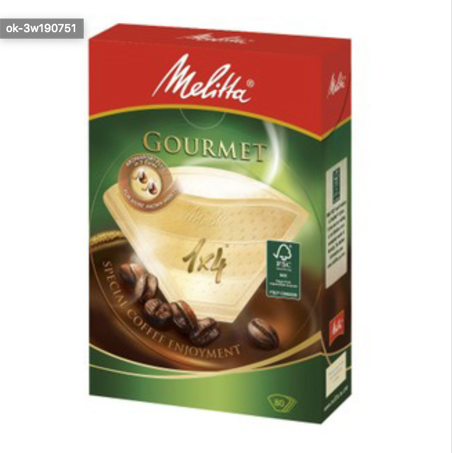 【咖啡濾紙】Melitta PG-148 無漂白 80張/盒