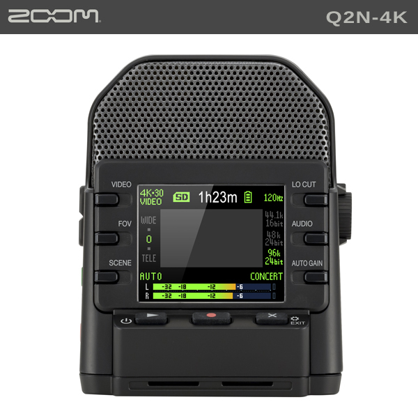 Zoom【Q2n-4K】廣角4K 隨身直播攝影機【公司貨】