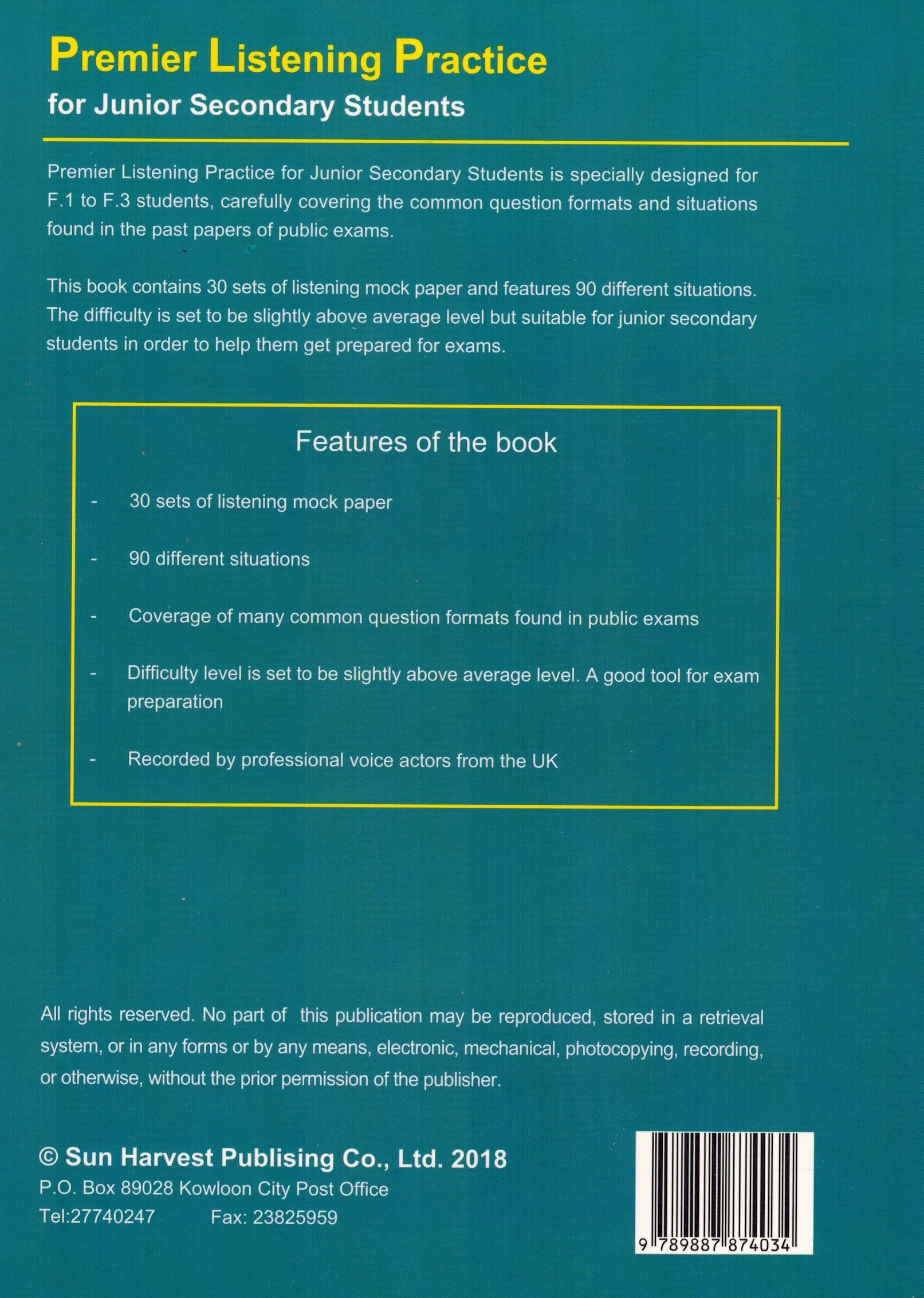 Premier Listening Practice for JSS (w/Ans Tapescript & mp3CD)