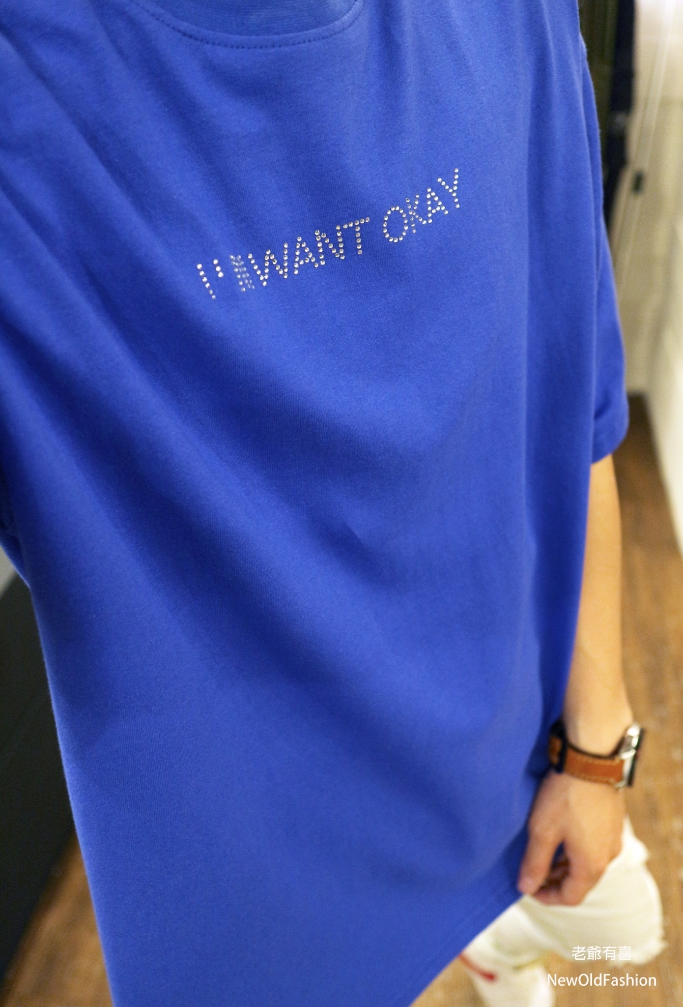 『新品上市』Okay水鑽笑臉短tee