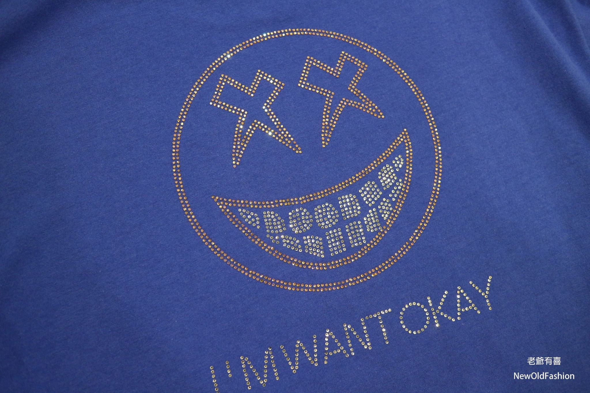 『新品上市』Okay水鑽笑臉短tee