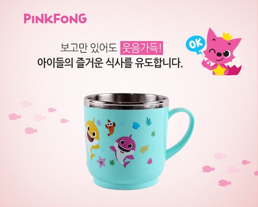 Pink Fong x Baby Shark Family 不銹鋼杯