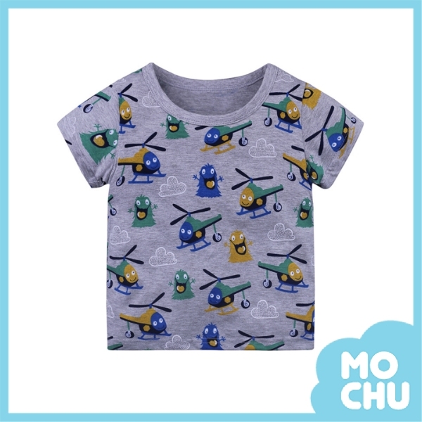 灰色直昇機短袖上衣