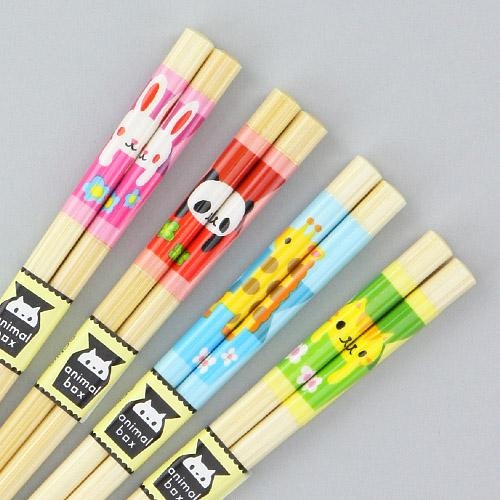 小童竹筷子(動物) (單對裝) (日本製)