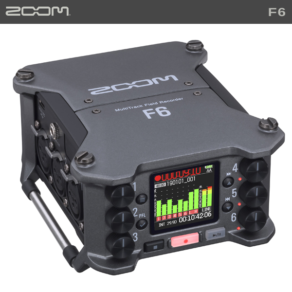 Zoom【F6】六軌錄音機混音器支援SD 512G【公司貨】