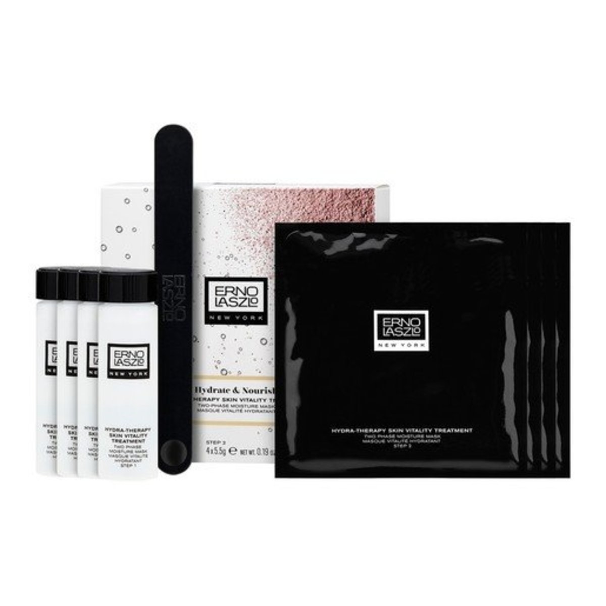 ERNO LASZLO 水療冰白面膜 (4 x 5.5g 面膜粉 + 4 x 37ml 營養液)