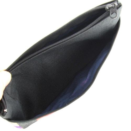 日式拼布拉鏈銀包(黑色) (日本製)