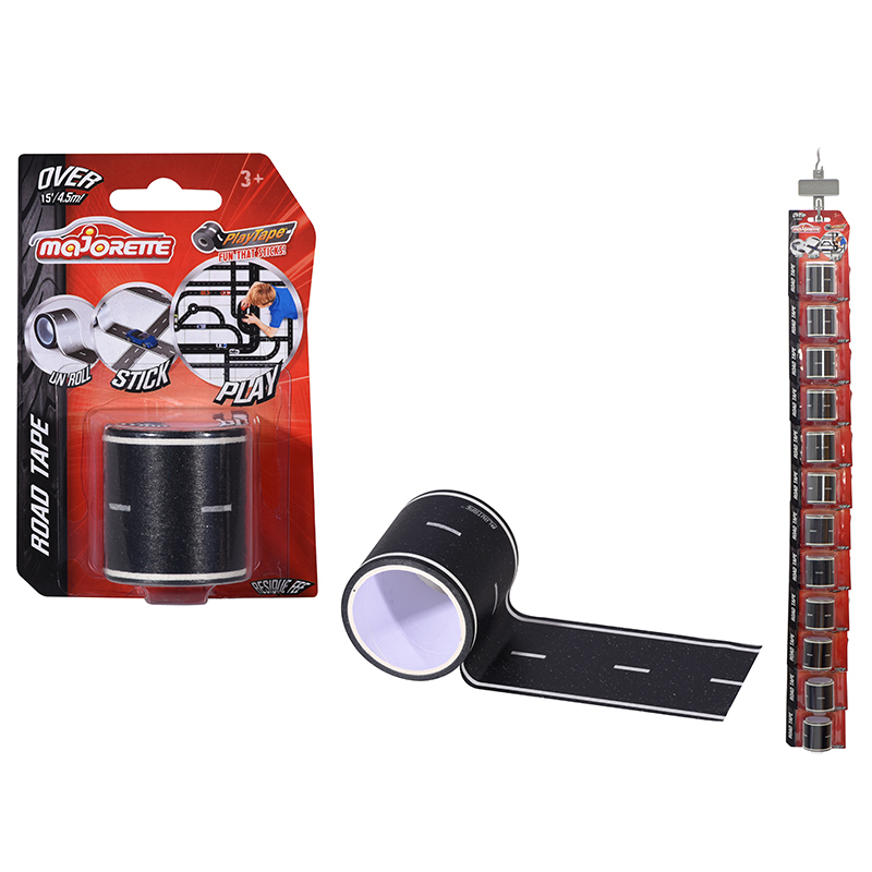Majorette美捷輪小汽車-4.5m紙膠帶跑道