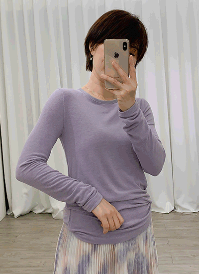 [現貨] 不收邊長T (紫色)