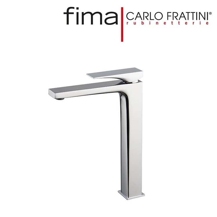 Fima Carlo Frattini "Zeta" F3961/HNCR Single Lever Tall Basin Mixer w/ click clack pop-up waste
