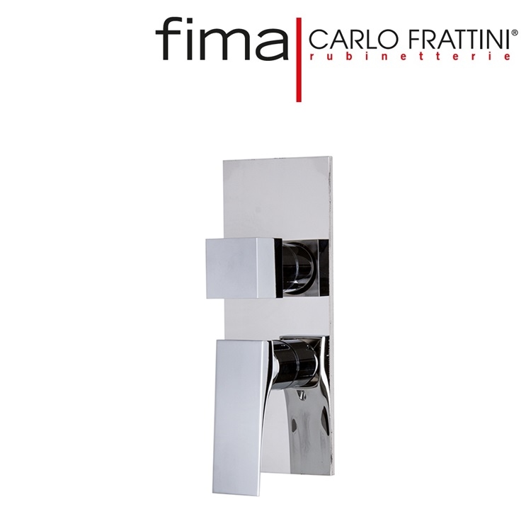 Fima Carlo Frattini "Zeta" F3969X6CR + F4000 Concealed Shower Mixer w/ 2 or 3 way Diverter