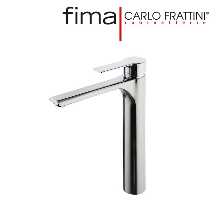 Fima Carlo Frattini "Mast" F3131/HCR Single Lever Tall Basin Mixer w/ click clack pop-up waste - With GA Approval & Wels