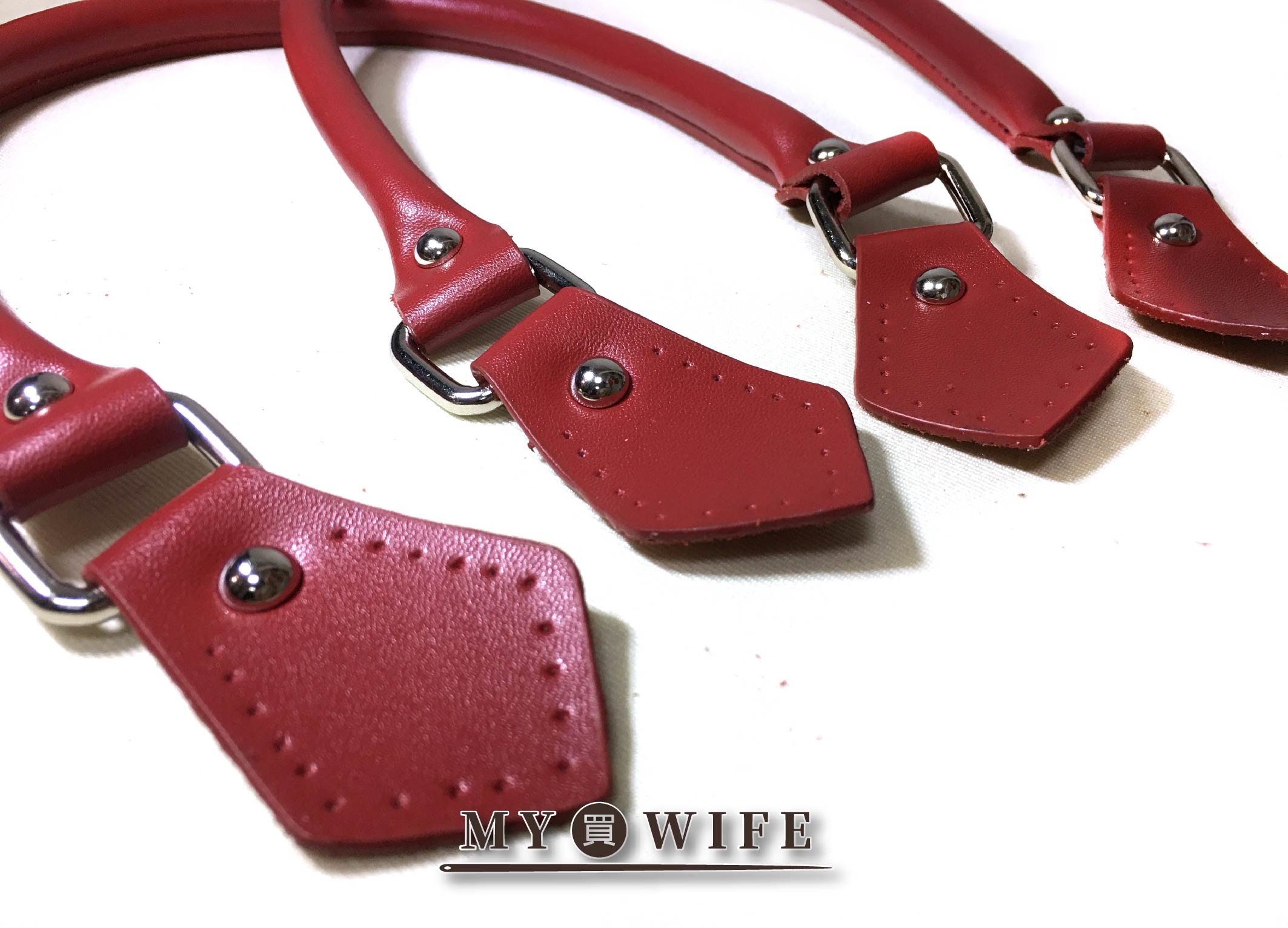 真皮本革提手(訂製款)_附皮片4款式【BD059】