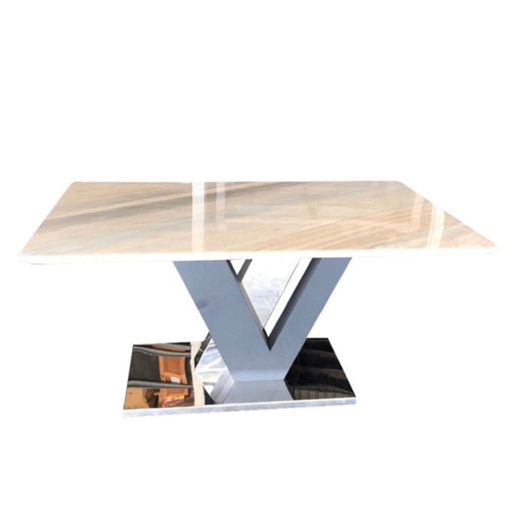 LV白金莎天然石西餐桌