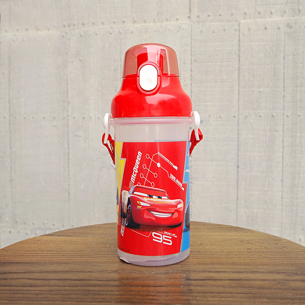 Cars汽車總動員 直立式背帶水壺500ml-38338