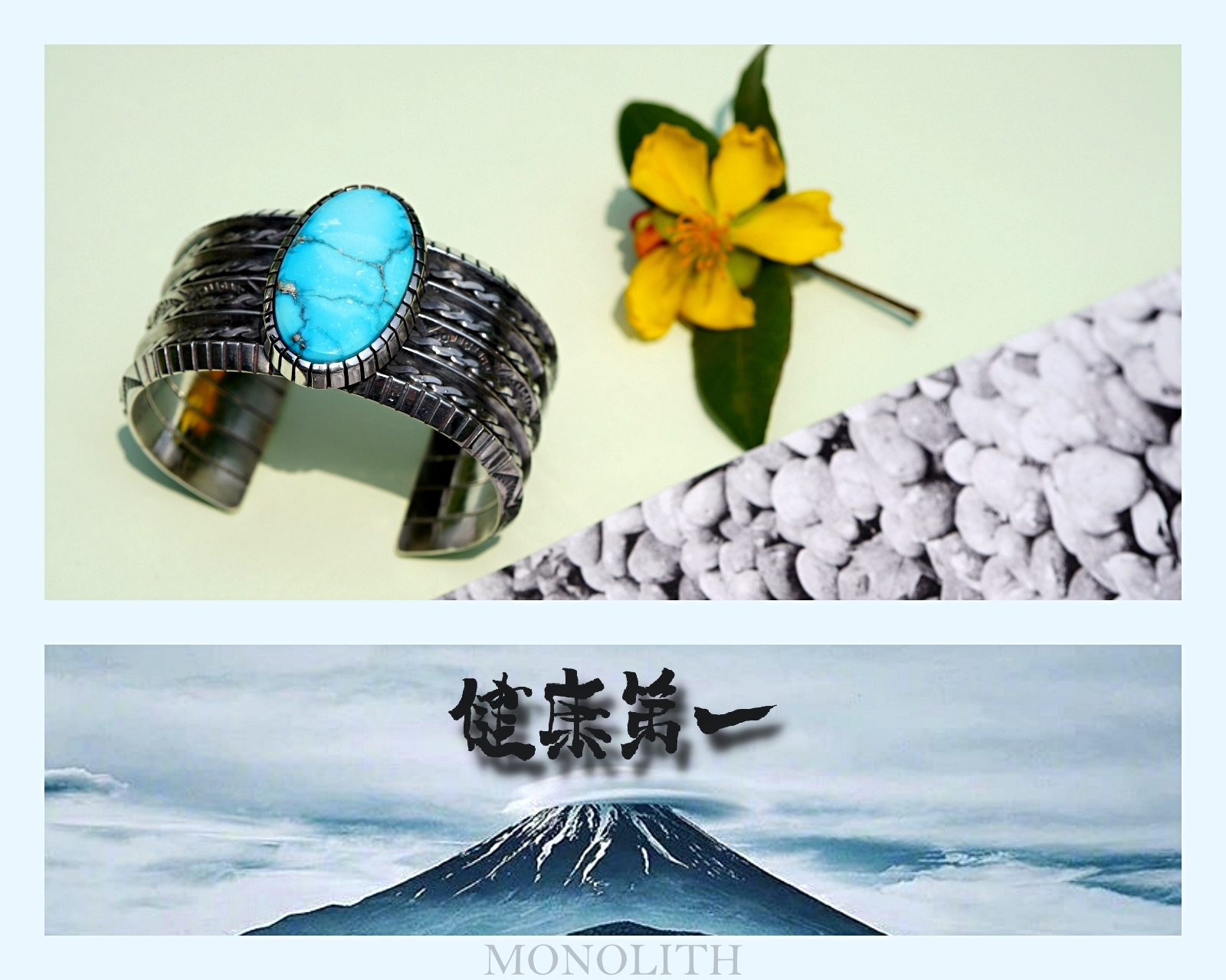 Kingman 三角打印 【 寬版手環 】