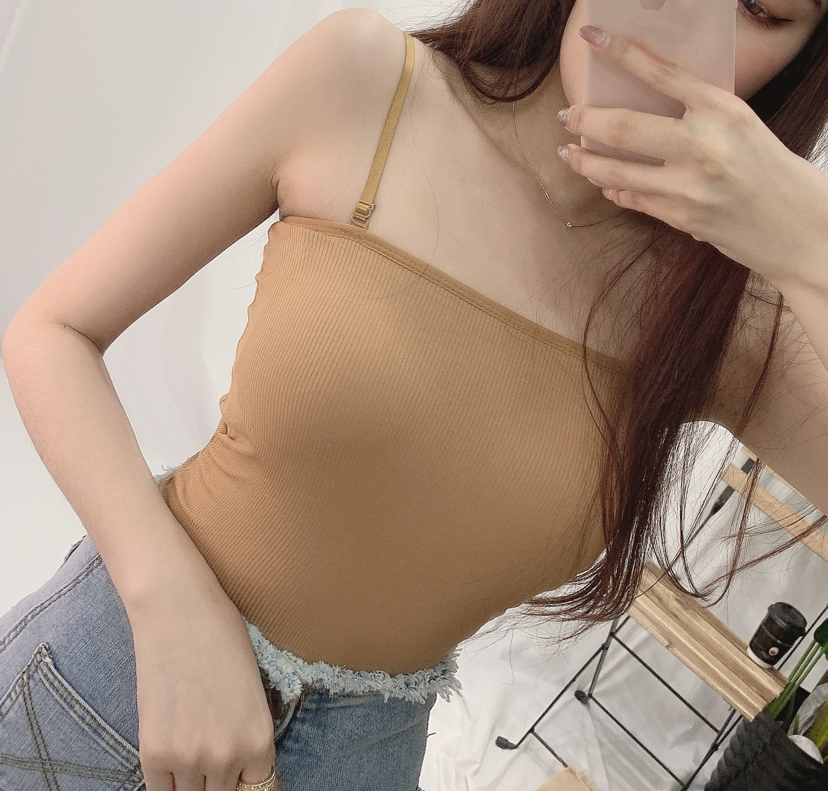 平口內墊背心/五色