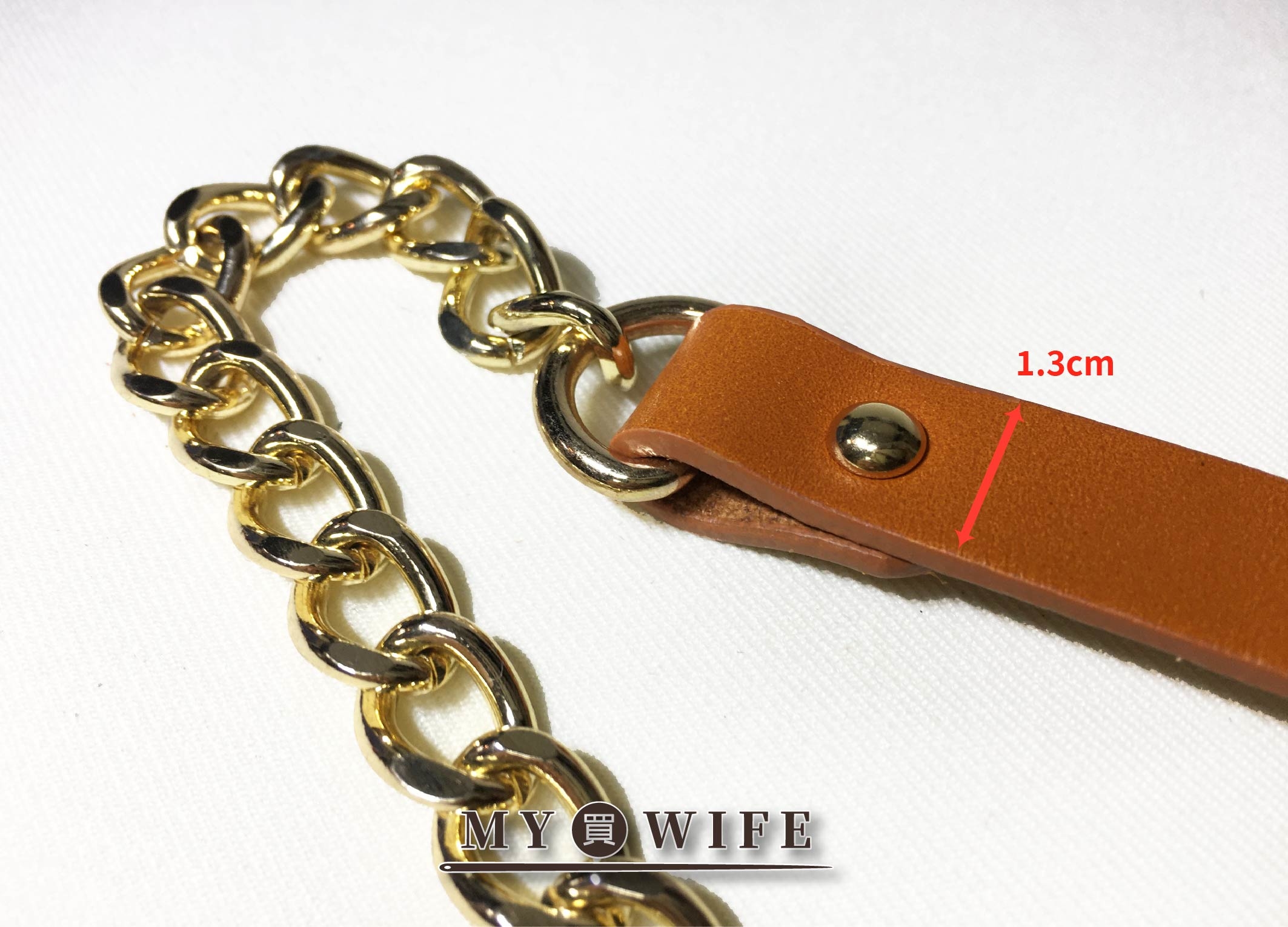 真皮本革金屬鍊揹帶_4皮色3配件色【LP-BD057】