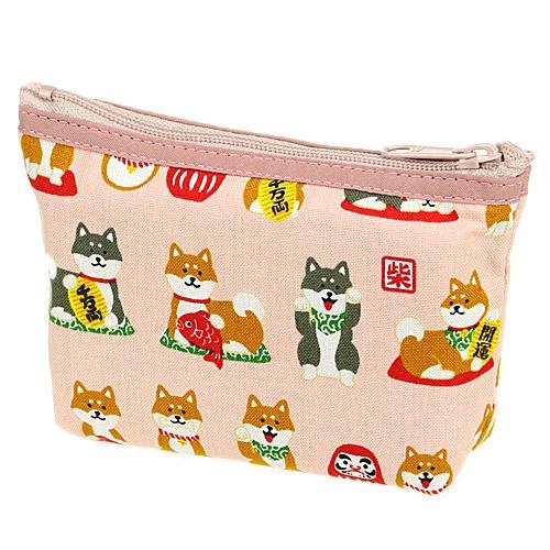 可愛柴犬散紙包(淺粉紅色) (日本製)