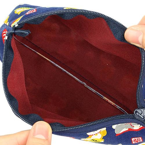 可愛柴犬散紙包(大)(藍色) (日本製)