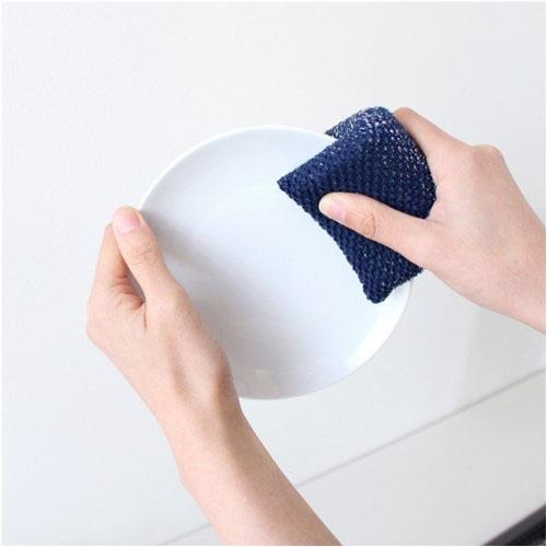 銀離子抗菌防臭百潔布(藍色) (日本製)