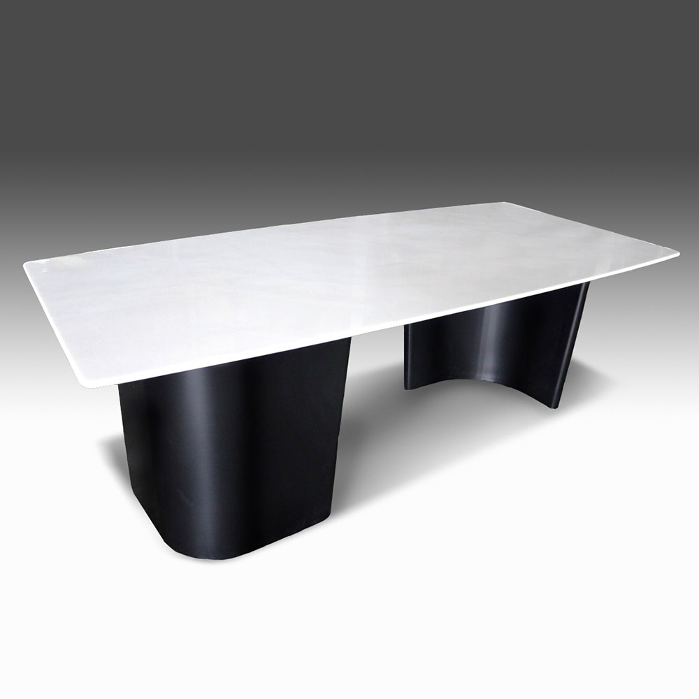 米諾提鐵烤漆雲南白玉天然石西餐桌