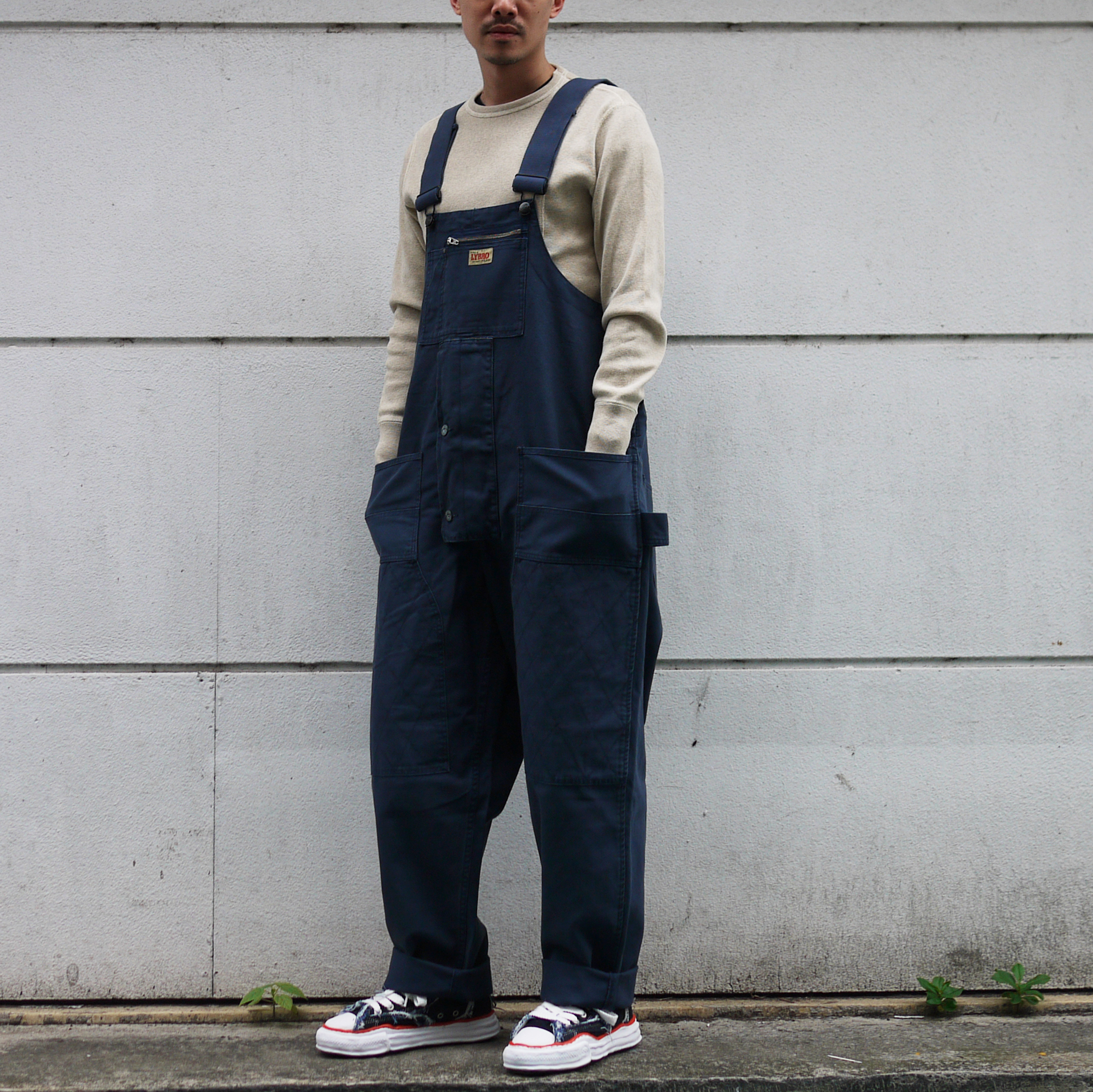 Nigel Cabourn - Lybro Carpenter Dungaree Canvas (Dark Navy)