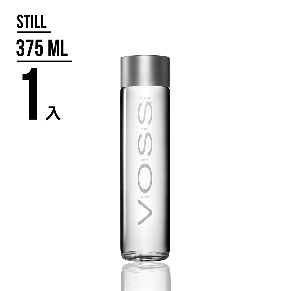 【VOSS芙絲】挪威375ml礦泉水(銀蓋玻璃瓶) 最佳賞味期限至2024/3