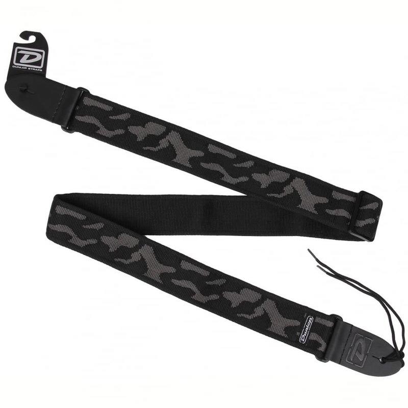 美國Dunlop 吉他背帶 Cammo 灰色迷彩 D38-10GY肩帶