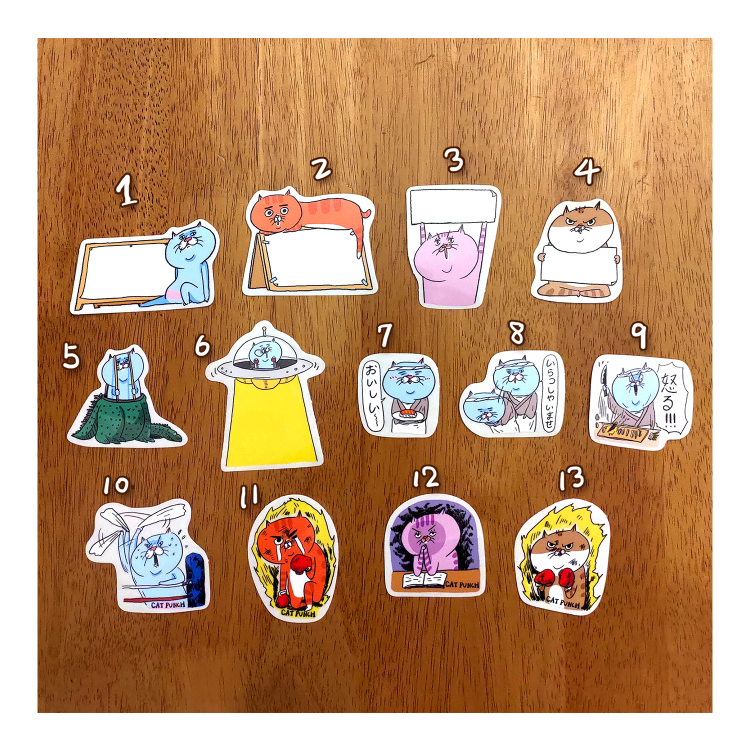 【ehcat貓室友】防水透明貼紙 part2