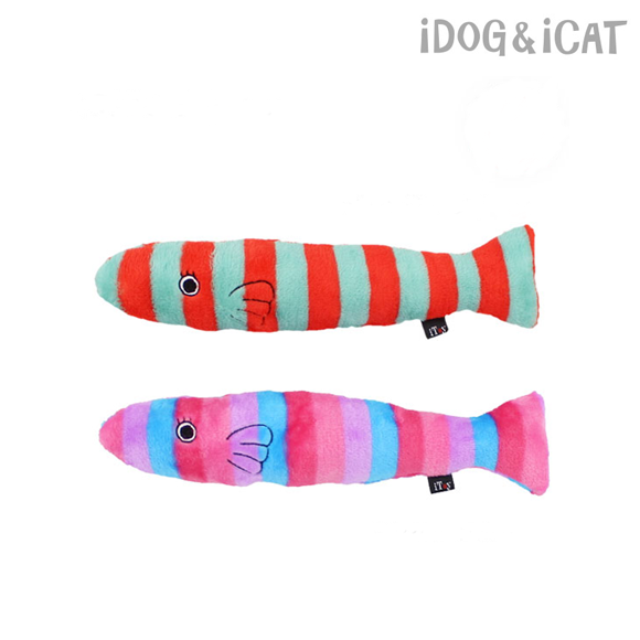 icat 彩虹魚 貓草玩具
